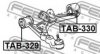 FEBEST TAB-330 Control Arm-/Trailing Arm Bush